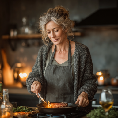 Щаслива пара зрілого віку займається фізичною активністю на природі